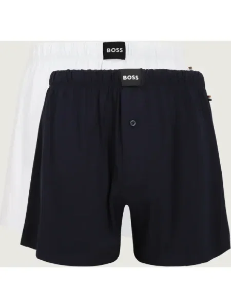 BOSS BLACK Chiloți boxer Jersey alb