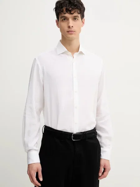 Košulja Paul&Shark za muškarce regular s klasičnim ovratnikom bijela
