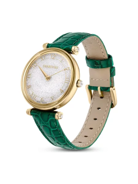 Zegarek Swarovski skórzany zielony