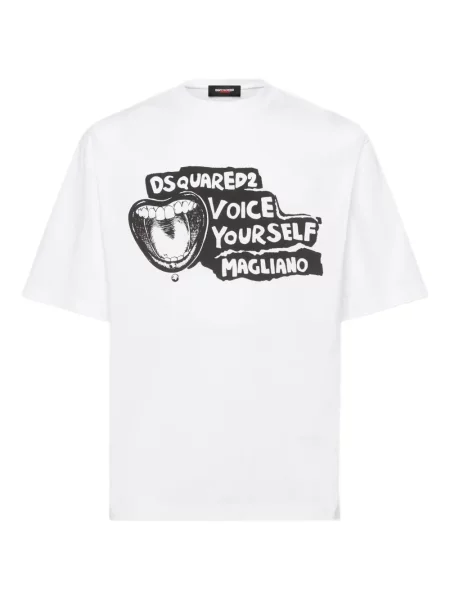 Tricou Dsquared2 cu imagine alb