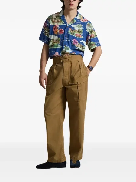 Ριγέ πουκάμισο Polo Ralph Lauren με σχέδιο μπλε