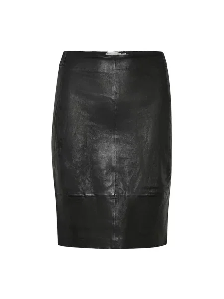 Spódnica skórzana Inwear czarna