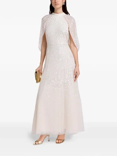 Maksi sukienka maxi Needle & Thread z koralikami garniturowa