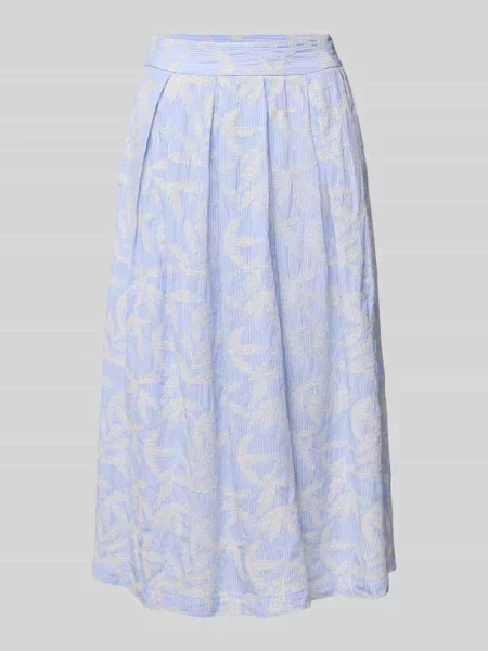 Spódnica midi z plisami model ‘KYLIE’ 0039 Italy błękitna