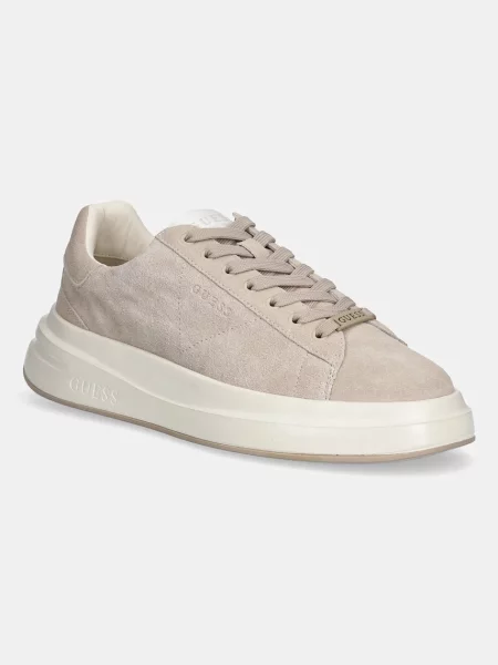 Велурени маратонки Guess ELBA мъжки FMTLBA бежово