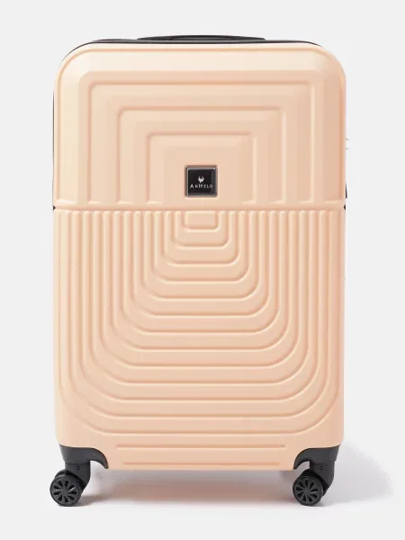 Чемодан Ricco Grande бежевый