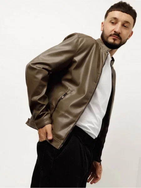 HARVEST Joe Шкіряна куртка Екошкіра коричневий