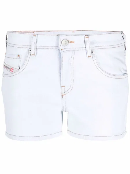 Pantaloni scurți Diesel cu talie joasă albastru