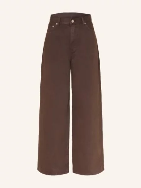 Arket Široké Džíny brown dark hnědé