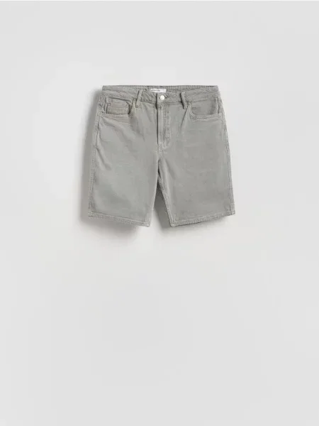 Reserved Pantaloni scurți straight din denim verde