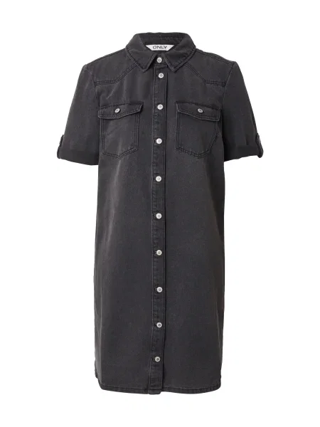 ONLY Dolga srajca ONLLISA denim črn