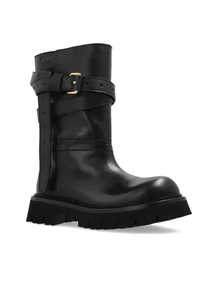 Členkové topánky Moschino čierna