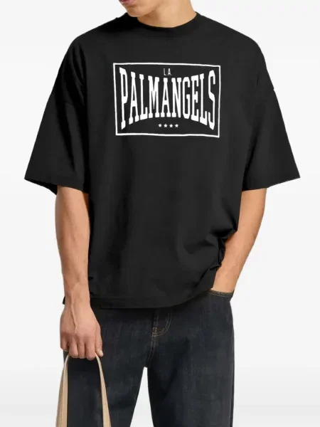 Tricou Palm Angels retro cu autograf negru