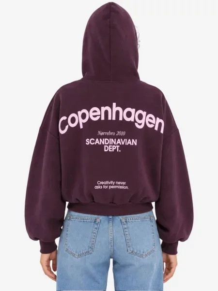 Busem Majica Kapuzenpullover mauve
