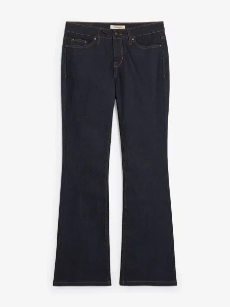 Jeansy o kroju bootcut mid waist niebieskie