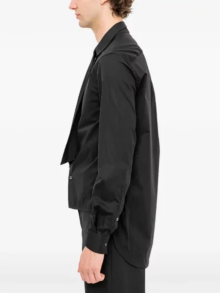 Cămașă Ann Demeulemeester cu legături negru