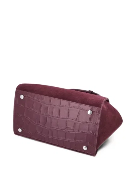 Geantă shopper Kaai din piele de căprioară violet