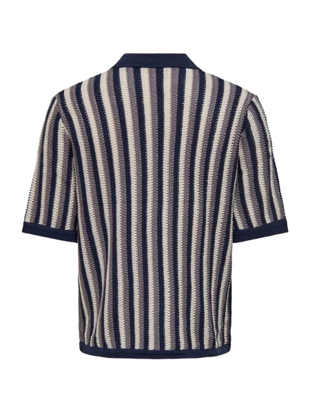 Only & Sons Pulover ONSTHUE temno modra / lila / off-bela bela