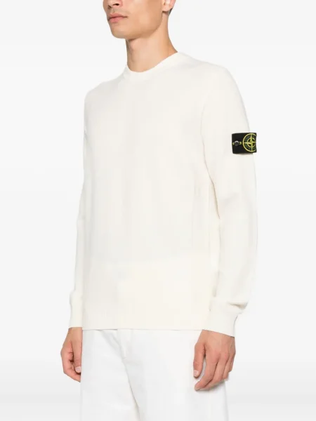 Pulover Stone Island cu decolteu rotund cu strasuri