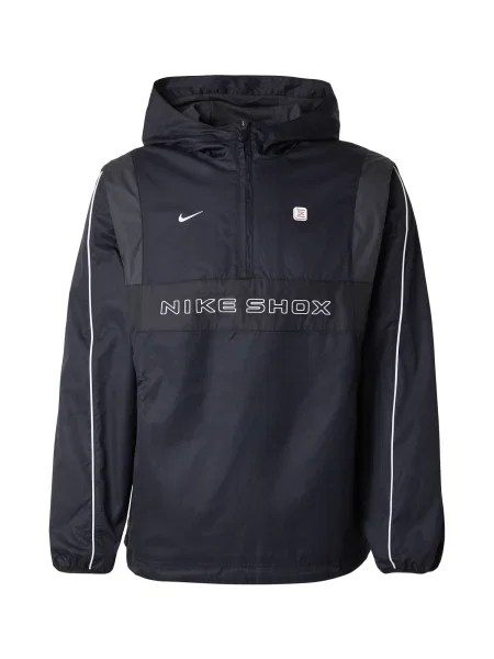Nike Sportswear Prehodna jakna temno siva / črna bela