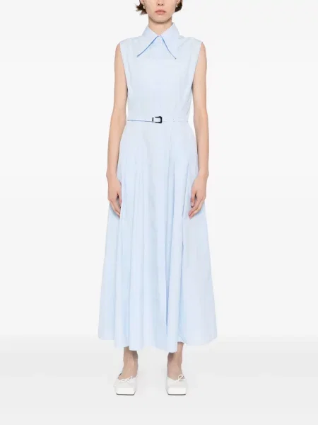 Rochie maxi Gabriela Hearst de costum albastru