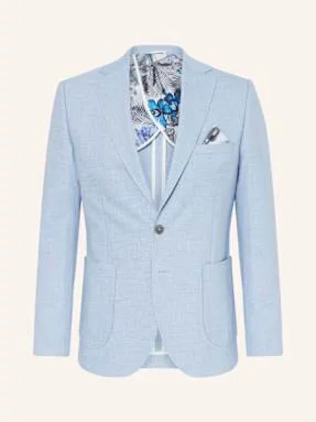 Paul Oblekové Sako Extra Slim Fit Z Žerzeje light blue modré