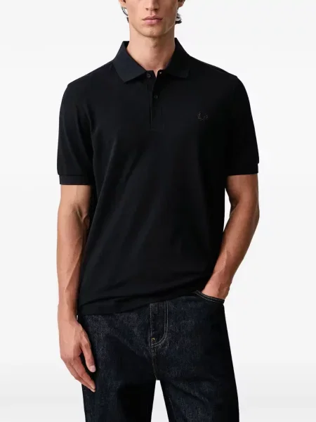 Polo majica Fred Perry s vezom crna