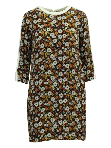 Rochie mini Sandro cu model floral cu imagine de costum negru