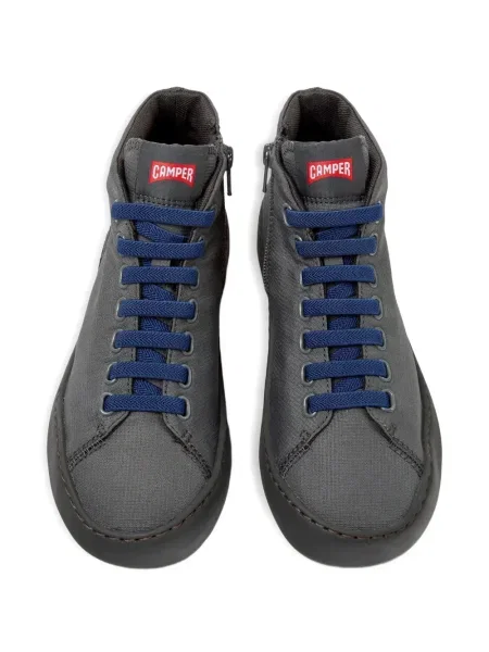 Sneakerși Camper cu șireturi din dantelă gri