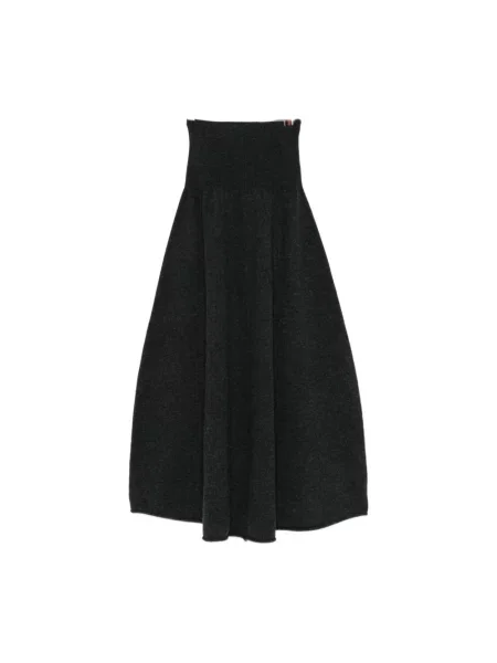 Spódnica midi Extreme Cashmere z kaszmiru czarna
