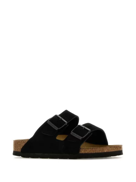 Klapki Birkenstock zamszowe czarne