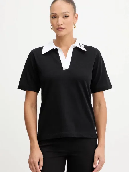 Tričko Karl Lagerfeld KARL SIGNATURE čierna