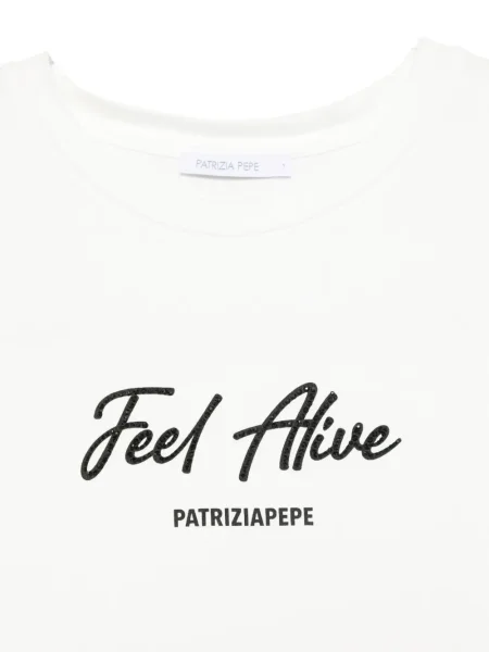 Tricou Patrizia Pepe cu imagine alb