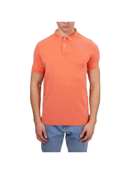 Tricou polo Superdry roz