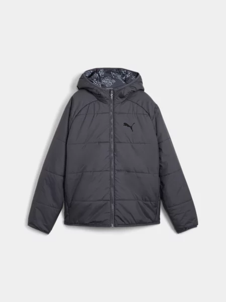Дитяча Демісезонна куртка PUMA Reversible Puffer Jacket комбінований верх сірий