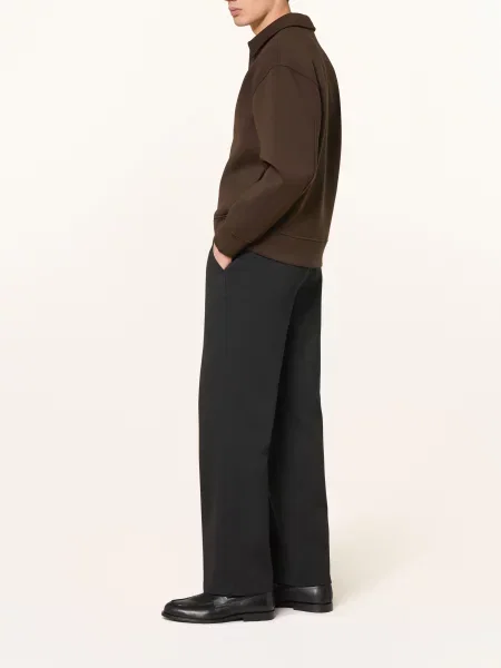 Calvin Klein Jerseyové Kalhoty Straight Fit černá