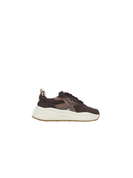Sneakersy Alexander Smith zamszowe brązowe
