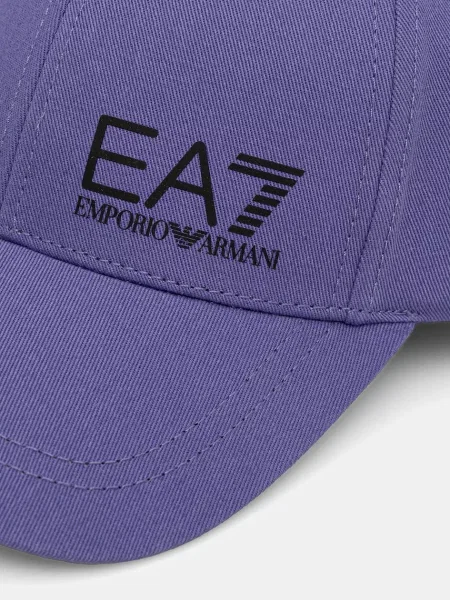 Бейсболка Emporio Armani з принтом фіолетовий