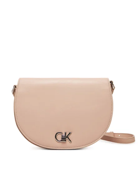 Táska Calvin Klein Ck Hw Crossbody Saddle Bag rózsaszín