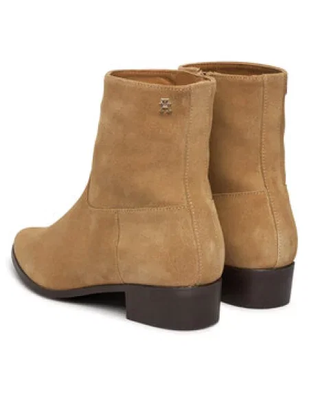 Aulinukai Tommy Hilfiger Suede Ankle Boot W Zip smėlio