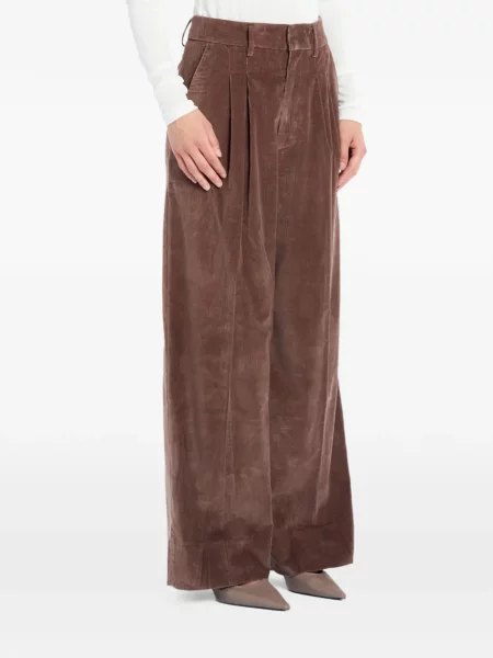 Pantaloni Dondup plisate maro