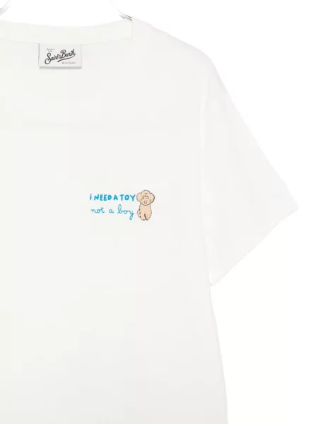 Tricou Mc2 Saint Barth cu broderie alb