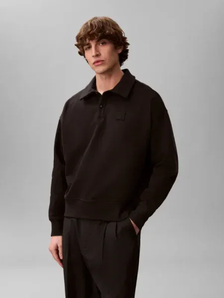 Calvin Klein Polo | Relaxed fit negru