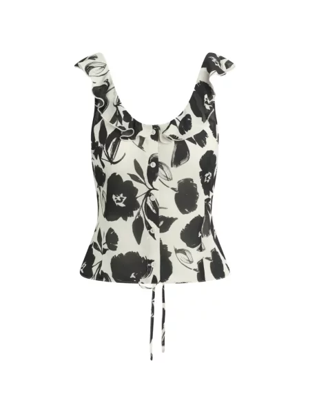 Top Favorite Daughter cu model floral cu imagine alb