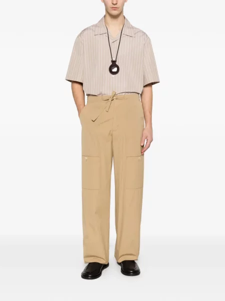 Cămașă Jil Sander cu dungi scurtă