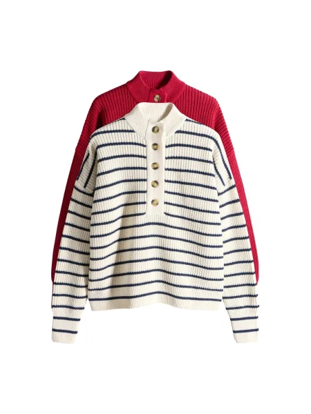 The Set Sveter námornícka modrá / červená biela