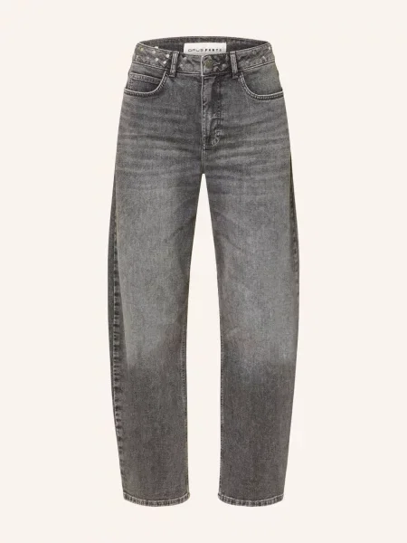 Opus Pants Barrel Džíny Mari Clear S Cvočky mid grey šedé