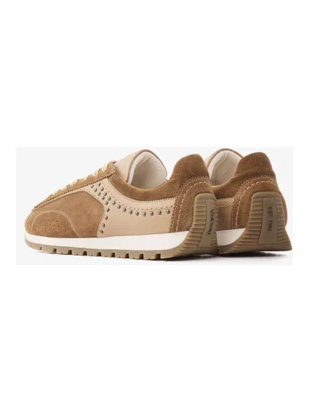 Sneakersy Via Vai skórzane brązowe
