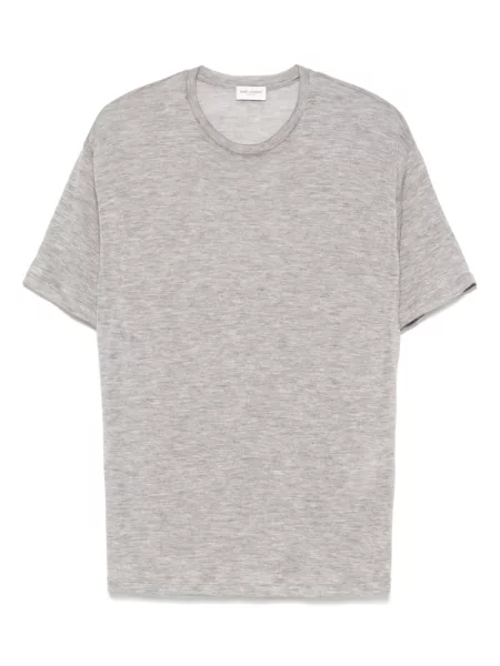 Tricou Saint Laurent tricotate gri