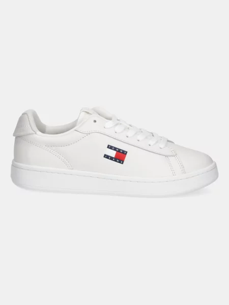Trampki Tommy Jeans skórzane białe